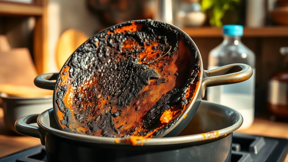 Έτσι θα ξεφορτωθείτε το καμένο φαγητό από τον πάτο της κατσαρόλας!