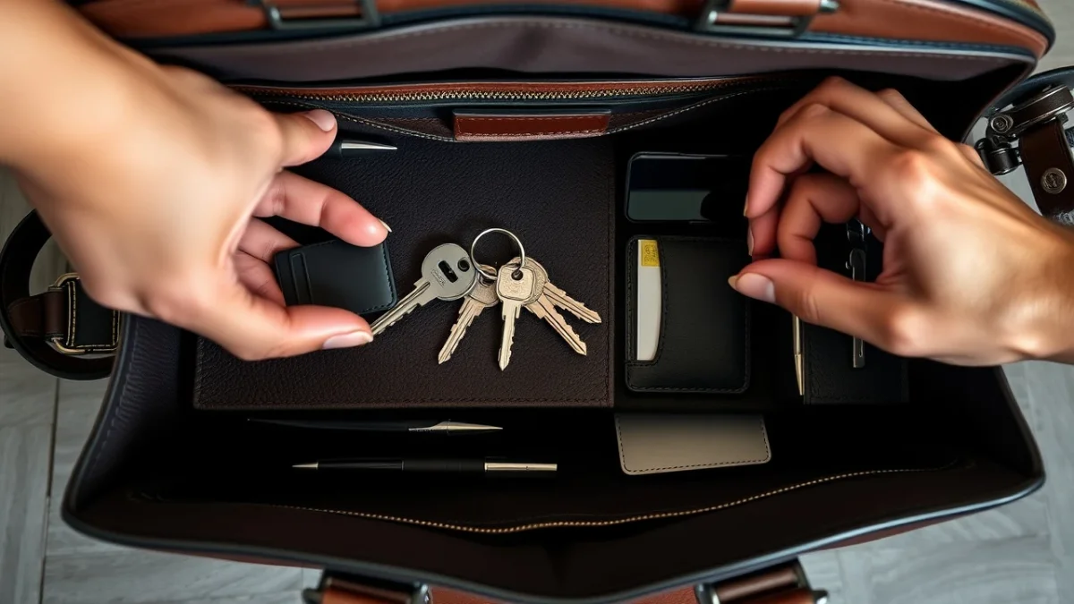 Η επαγγελματική σου τσάντα γεμάτη χάος: Πώς να σταματήσεις να ψάχνεις για 10 λεπτά το κλειδί σου