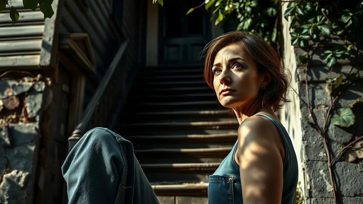 Μετά από τόσα χρόνια, η Νίκη βρέθηκε μπροστά στη σκάλα του παλιού σπιτιού και ένιωσε ένα ρίγος.