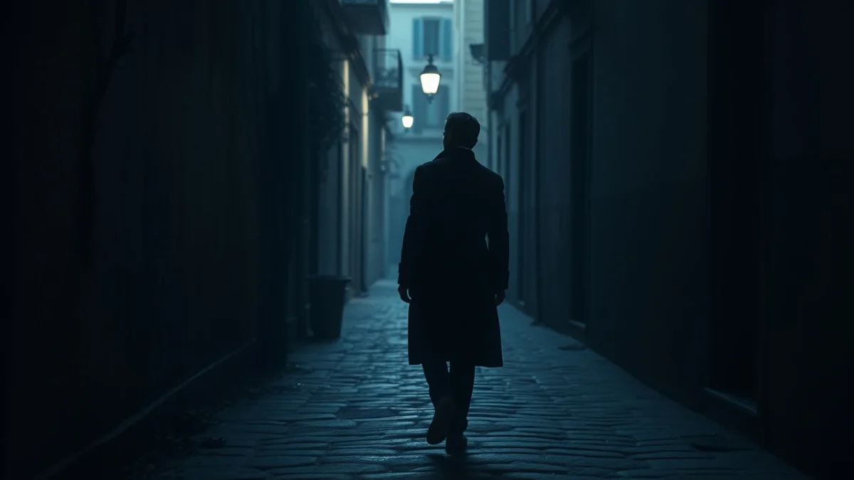 Περπατούσε στο σκοτεινό σοκάκι της Αθήνας όταν συνάντησε τη σκιά του παρελθόντος.