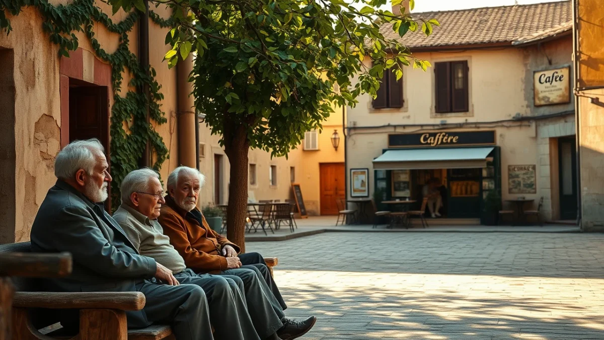Στην πλατεία του χωριού, οι γέροντες ψιθυρίζουν ακόμα για το φάντασμα του παλιού καφενείου.