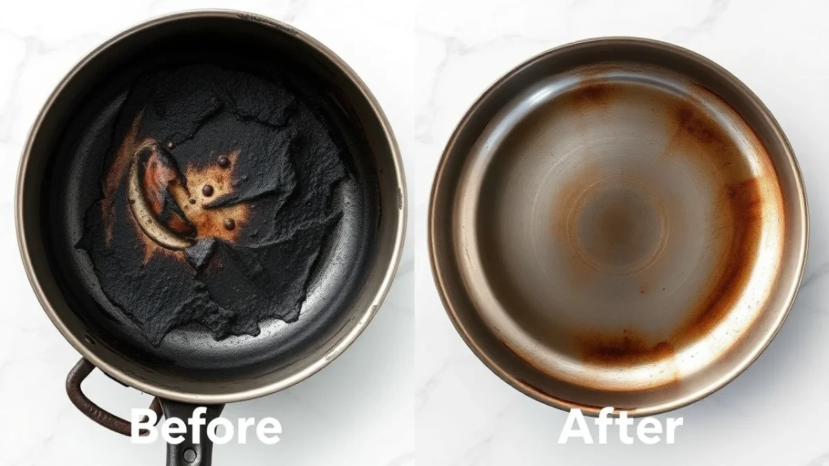 Πως να καθαρίσεις εύκολα και χωρίς κόπο το τηγάνι με τα κολλημένα και καμένα λίπη