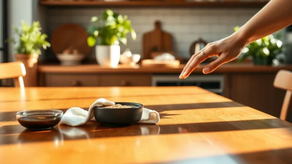 Εξαφάνισε τις γρατζουνιές από τα έπιπλα με ένα υλικό κουζίνας.