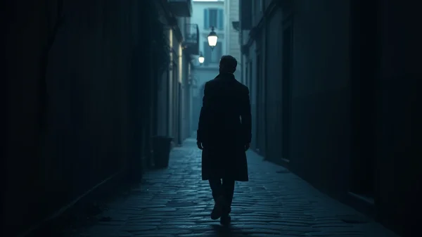 Περπατούσε στο σκοτεινό σοκάκι της Αθήνας όταν συνάντησε τη σκιά του παρελθόντος.