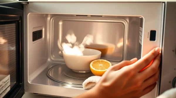 Πώς καθαρίζεις τον φούρνο μικροκυμάτων σου χωρίς χημικά: Η μέθοδος που αγνοείς