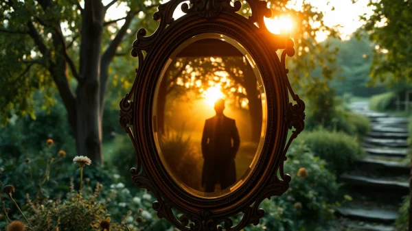 Στο κτήμα της γιαγιάς του, μια μυστηριώδης σκιά φάνηκε στον καθρέφτη.