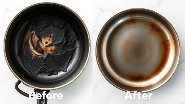 Πως να καθαρίσεις εύκολα και χωρίς κόπο το τηγάνι με τα κολλημένα και καμένα λίπη