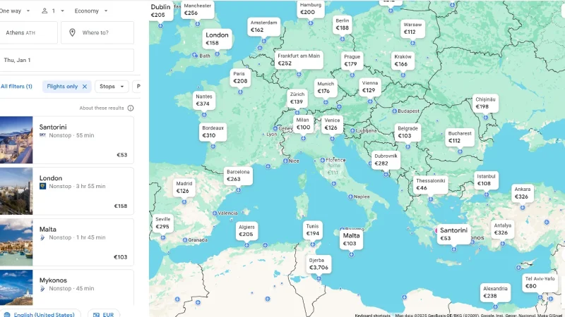 Τα 5 ταξιδιωτικά hacks που ρίχνουν τις τιμές στα εισιτήρια: Το viral κόλπο του Google Flights