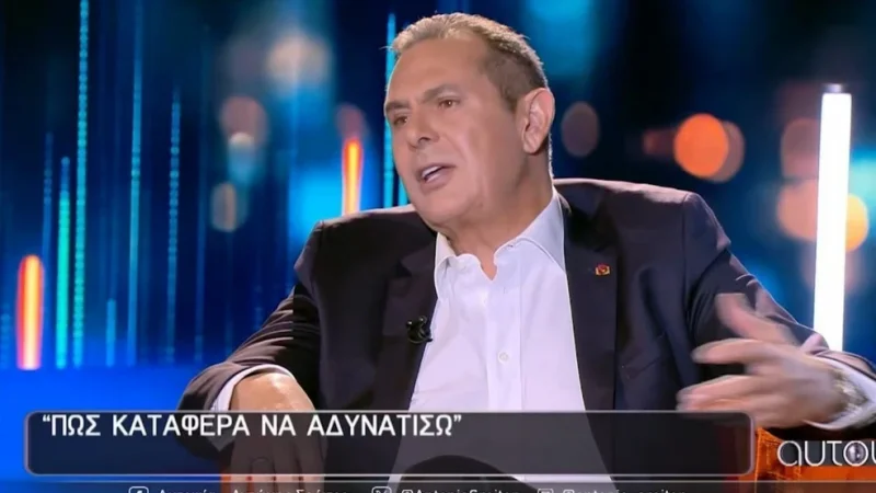 «Ήμουν 147 κιλά» – Ο Πάνος Καμμένος αποκάλυψε πώς κατάφερε να χάσει 62 κιλά και να αλλάξει τη ζωή του